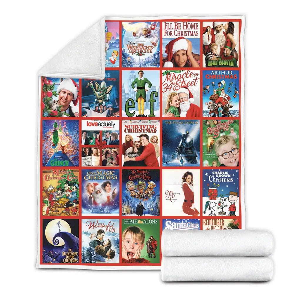 Christmas Movie Fleece Blanket Gift For Mothers Day Fathers Day