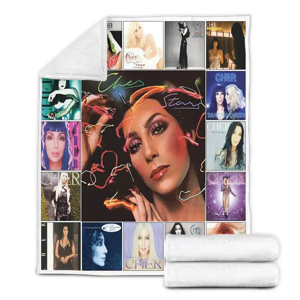 Cher Fleece Blanket Gift For Birthday Halloween Christmas