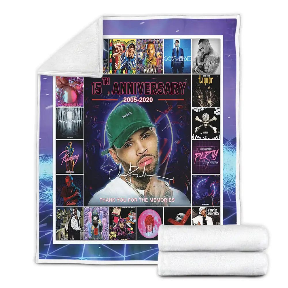 Chris Brown Fleece Blanket Perfect 