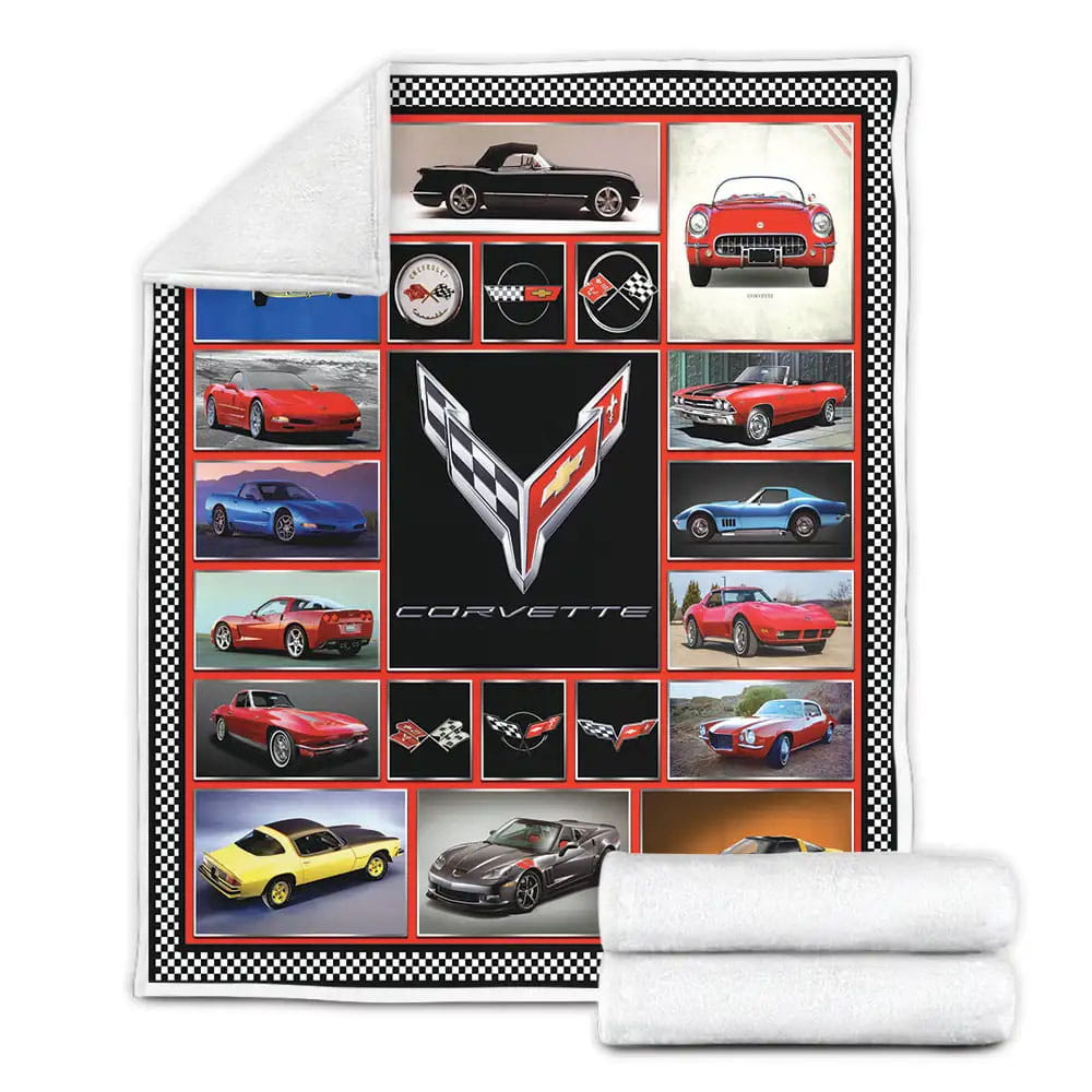 Chevrolet Corvette Fleece Blanket Perfect 