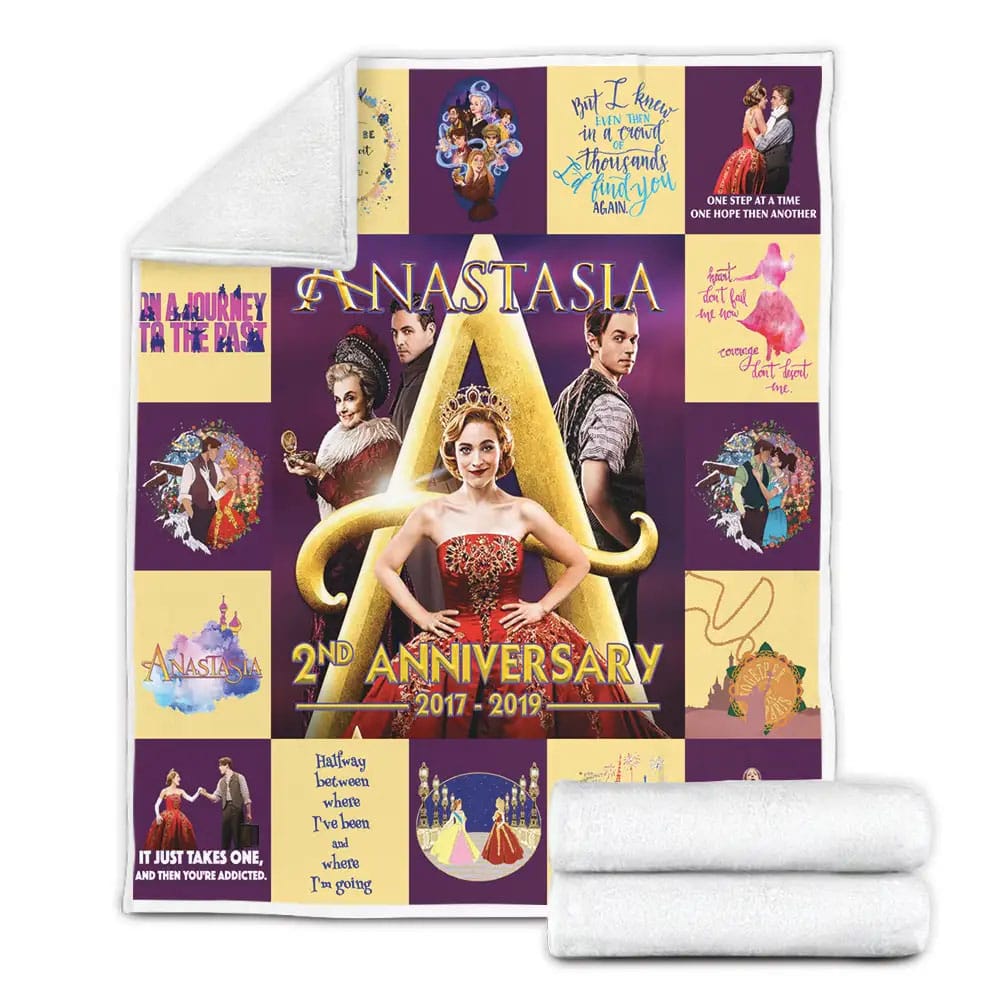 Broadway Anastasia Musical Fleece Blanket Gift For Birthday Halloween Christmas