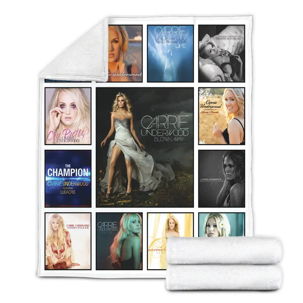 Carrie Underwood Albums Fleece Blanket Perfect 