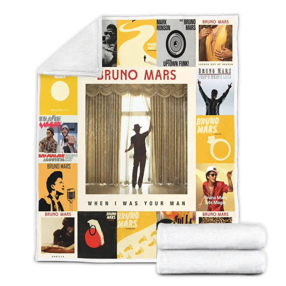 Bruno Mars Albums Fleece Blanket Perfect 