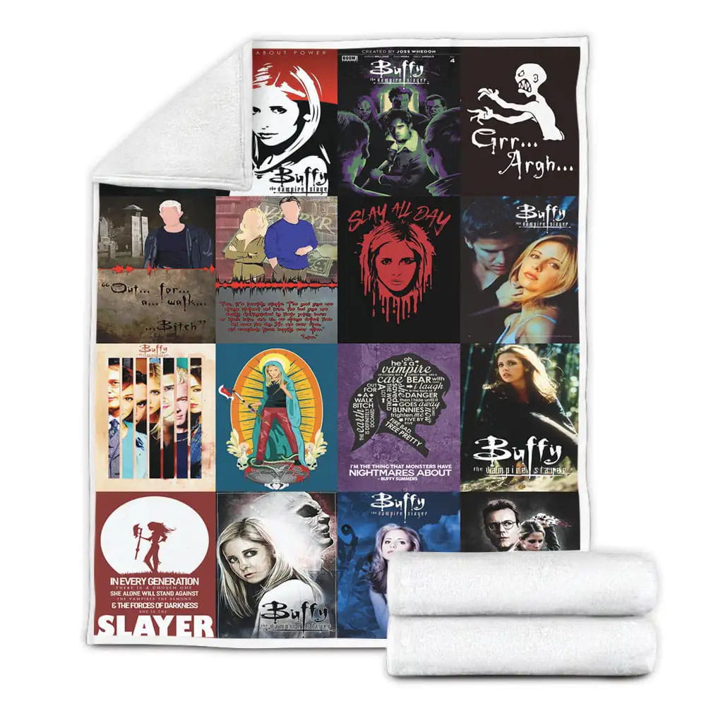 Buffy The Vampire Slayer Fleece Blanket Gift For Wife Husband Besties