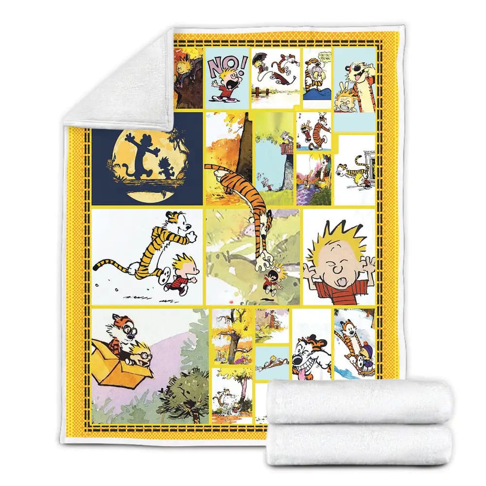 Calvin And Hobbes Fleece Blanket Perfect 