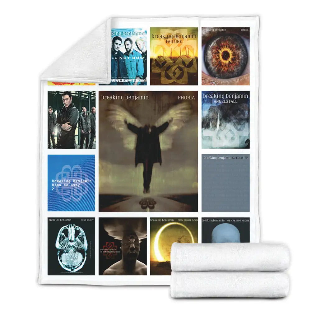 Breaking Benjamin Fleece Blanket Gift For Mothers Day Fathers Day