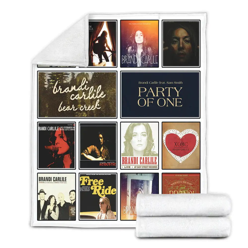 Brandi Carlile Album Covers Fleece Blanket Gift For Mothers Day Fathers Day