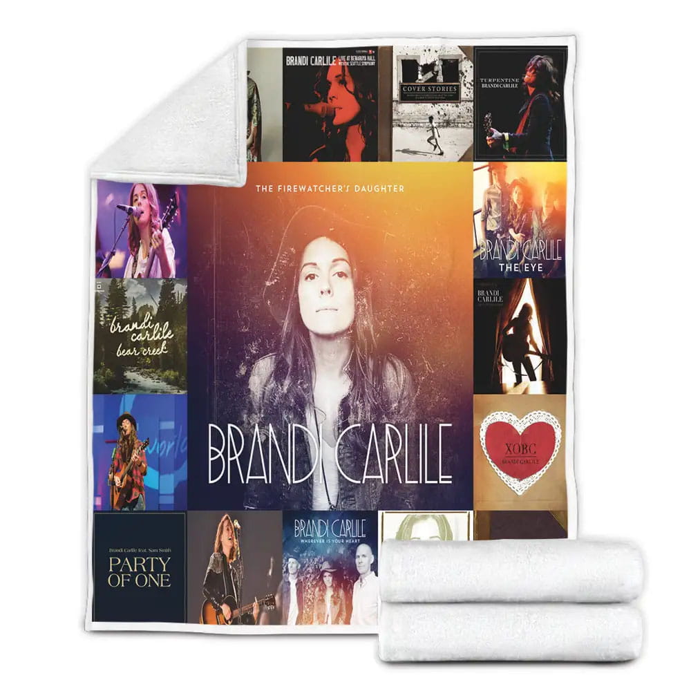 Brandi Carlile Albums Fleece Blanket Gift For Birthday Halloween Christmas