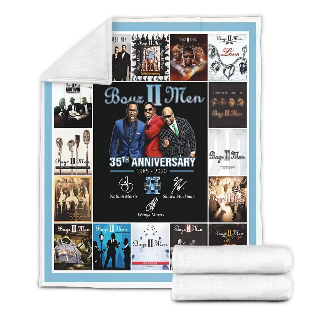 Boyz Ii Men 35 Years Fleece Blanket Gift For Wife Husband Besties