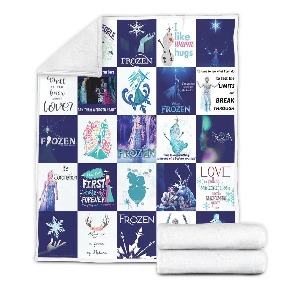 Broadway  Frozen Musical Fleece Blanket Gift For Birthday Halloween Christmas