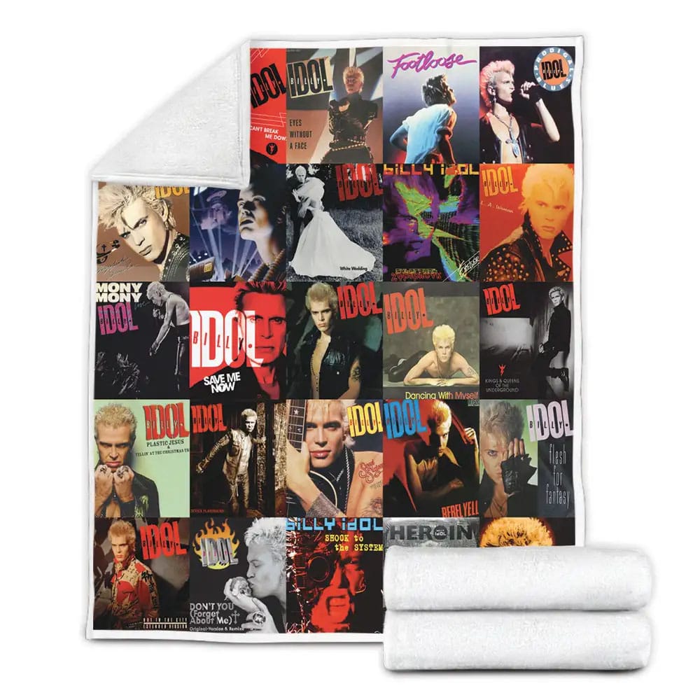 Billy Idol Albums Fleece Blanket Perfect 
