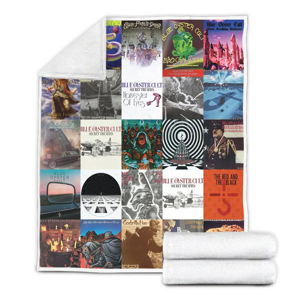 Blue Oyster Cult Albums Fleece Blanket Gift For Wife Husband Besties