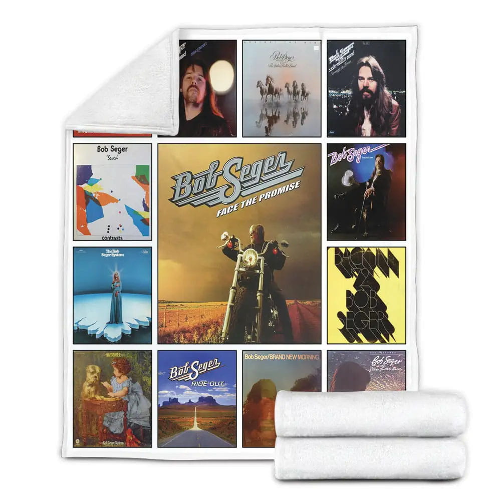 Bob Seger Albums Fleece Blanket Gift For Wife Husband Besties