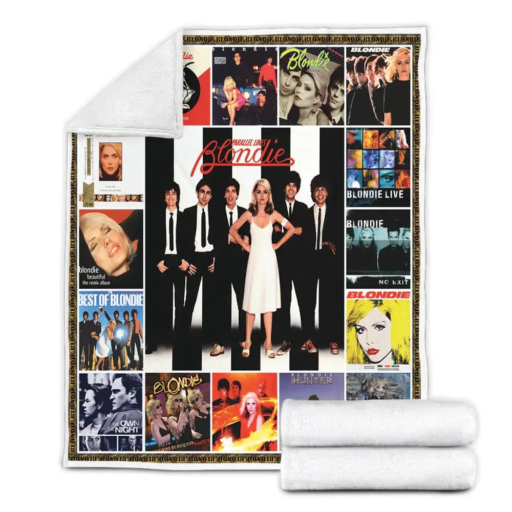 Blondie Poster Fleece Blanket Gift For Birthday Halloween Christmas