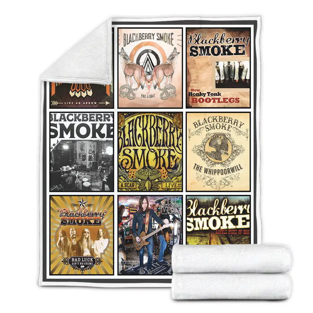 Blackberry Smoke Albums Cover Poster Fleece Blanket Gift For Mothers Day Fathers Day