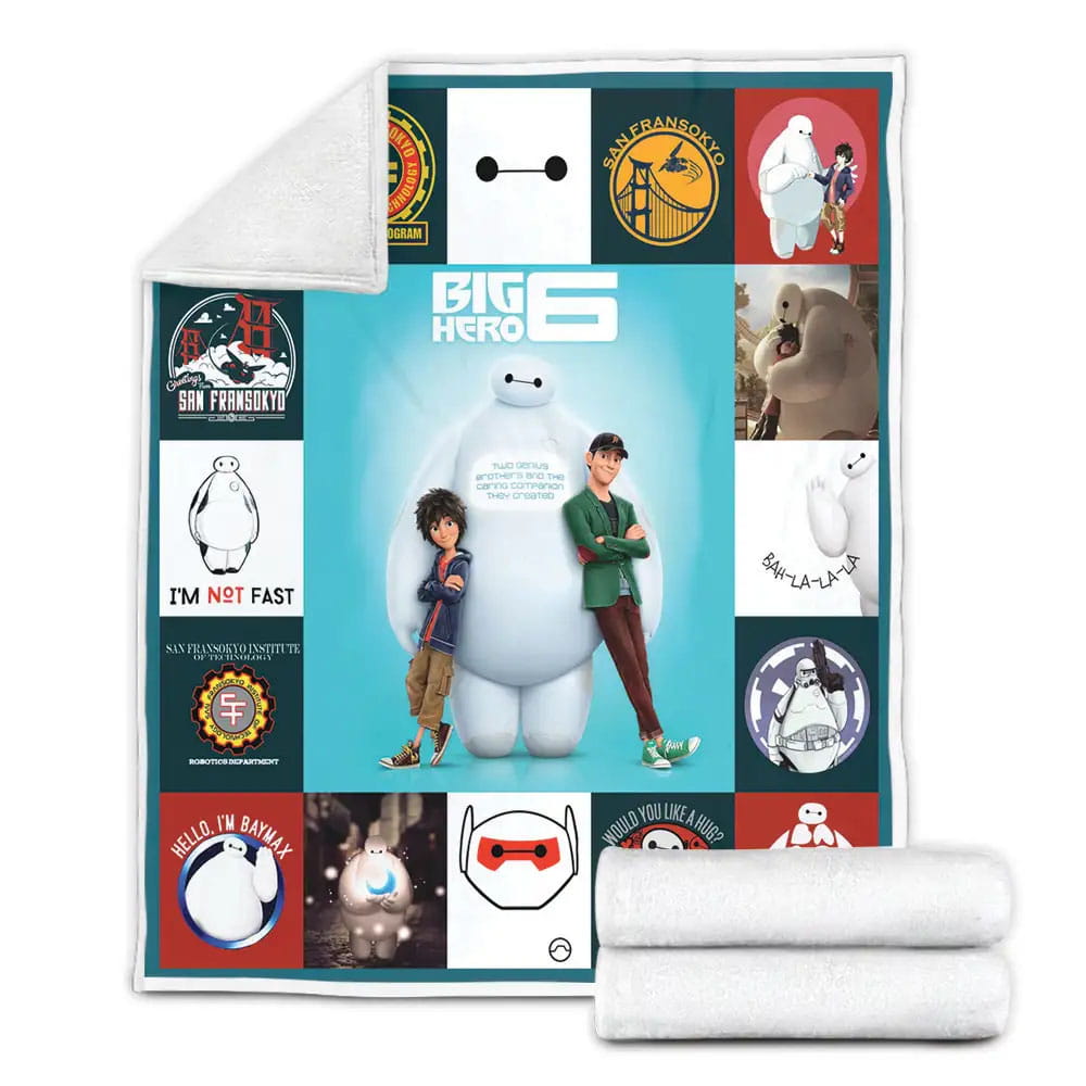 Big Hero 6 Fleece Blanket Gift For Mothers Day Fathers Day