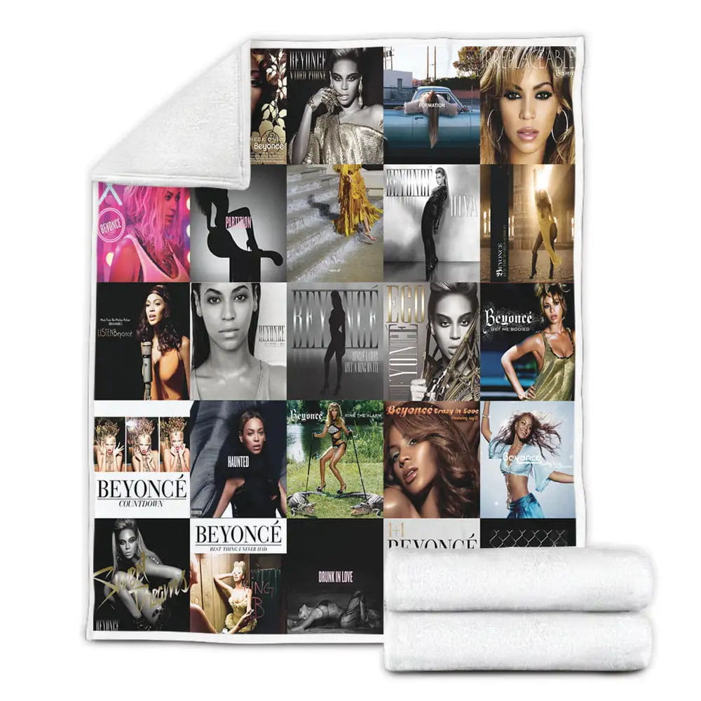 Beyonce Knowles Fleece Blanket Gift For Wife Husband Besties