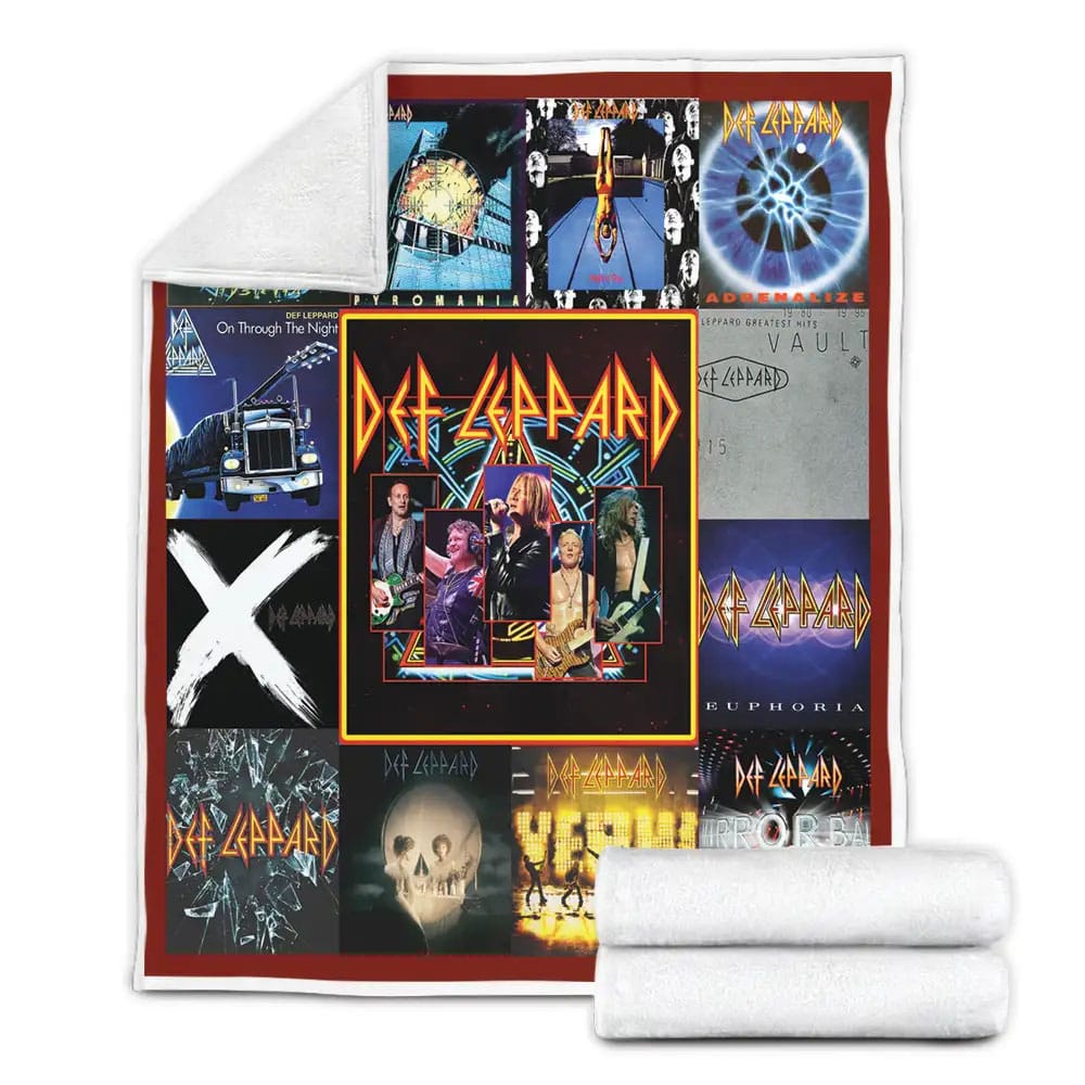 Best Of Def Leppard Fleece Blanket Gift For Wife Husband Besties
