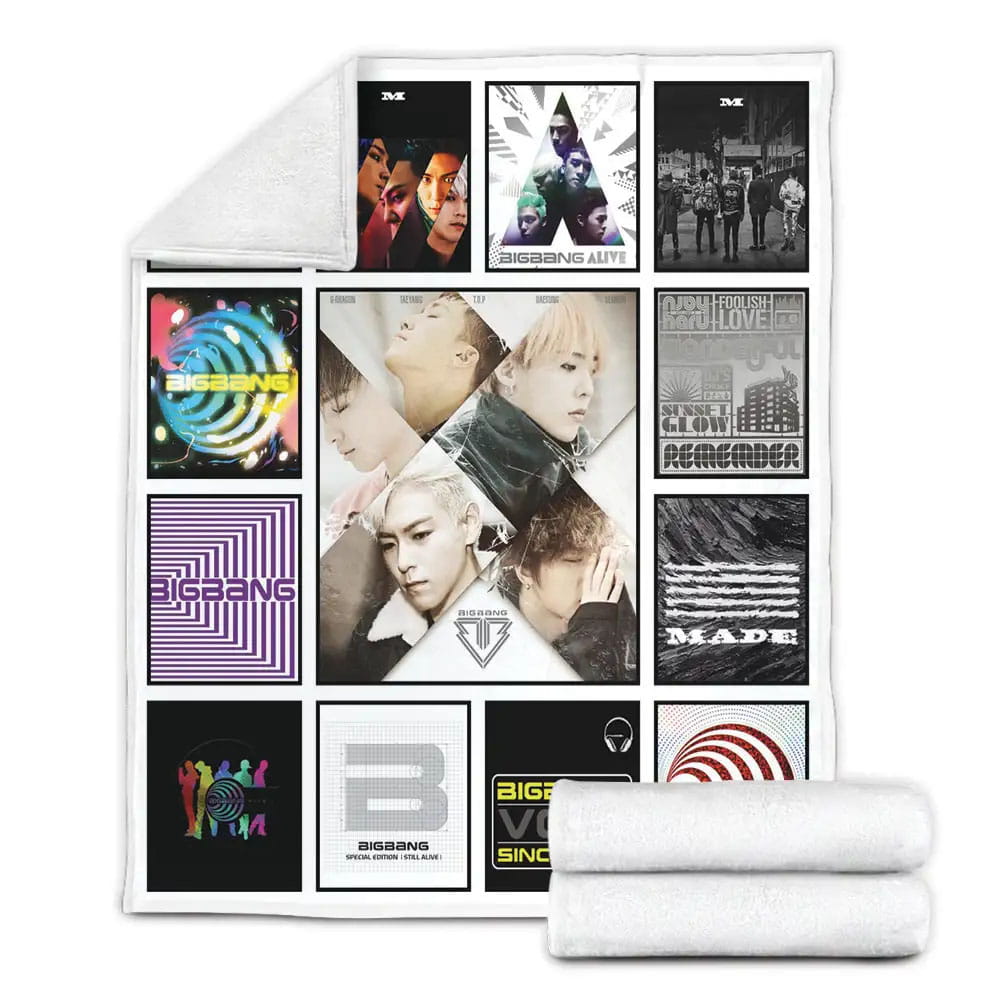 Big Bang Albums Fleece Blanket Perfect 