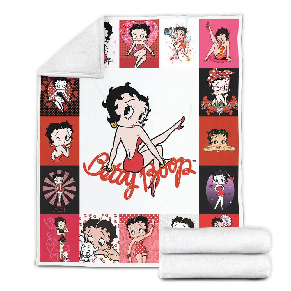 Betty Boop Fleece Blanket Gift For Mothers Day Fathers Day