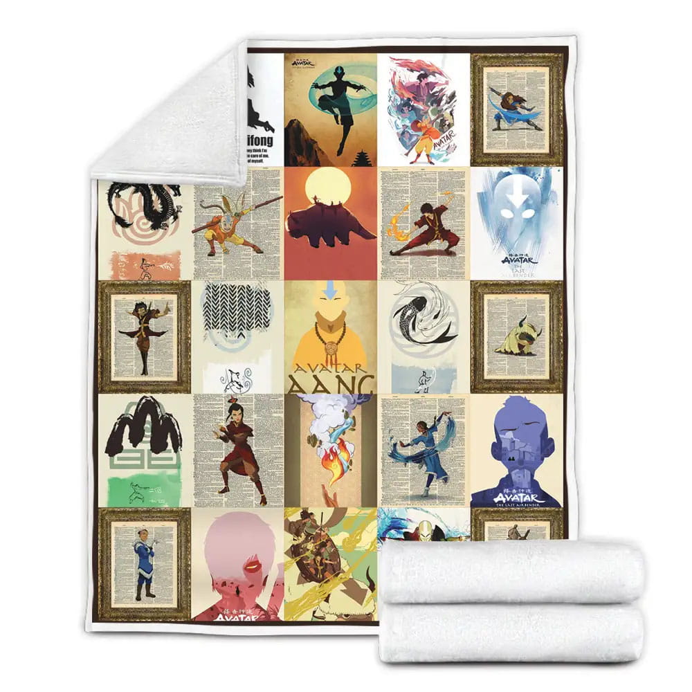 Avatar The Last Airbender Fleece Blanket Gift For Mothers Day Fathers Day