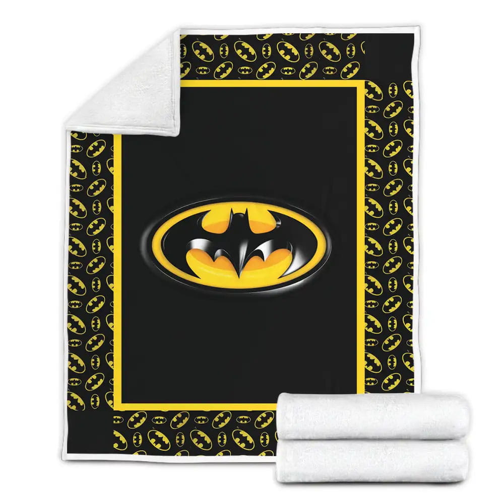 Batman Symbol Fleece Blanket Gift For Birthday Halloween Christmas