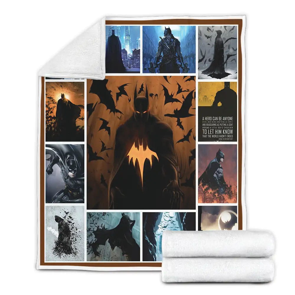 Batman Fleece Blanket Gift For Mothers Day Fathers Day