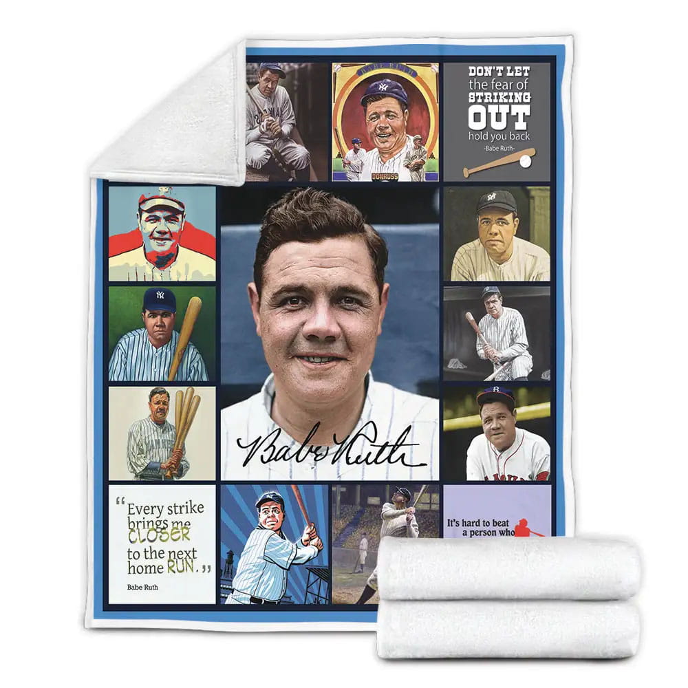 Babe Ruth Fleece Blanket Perfect 