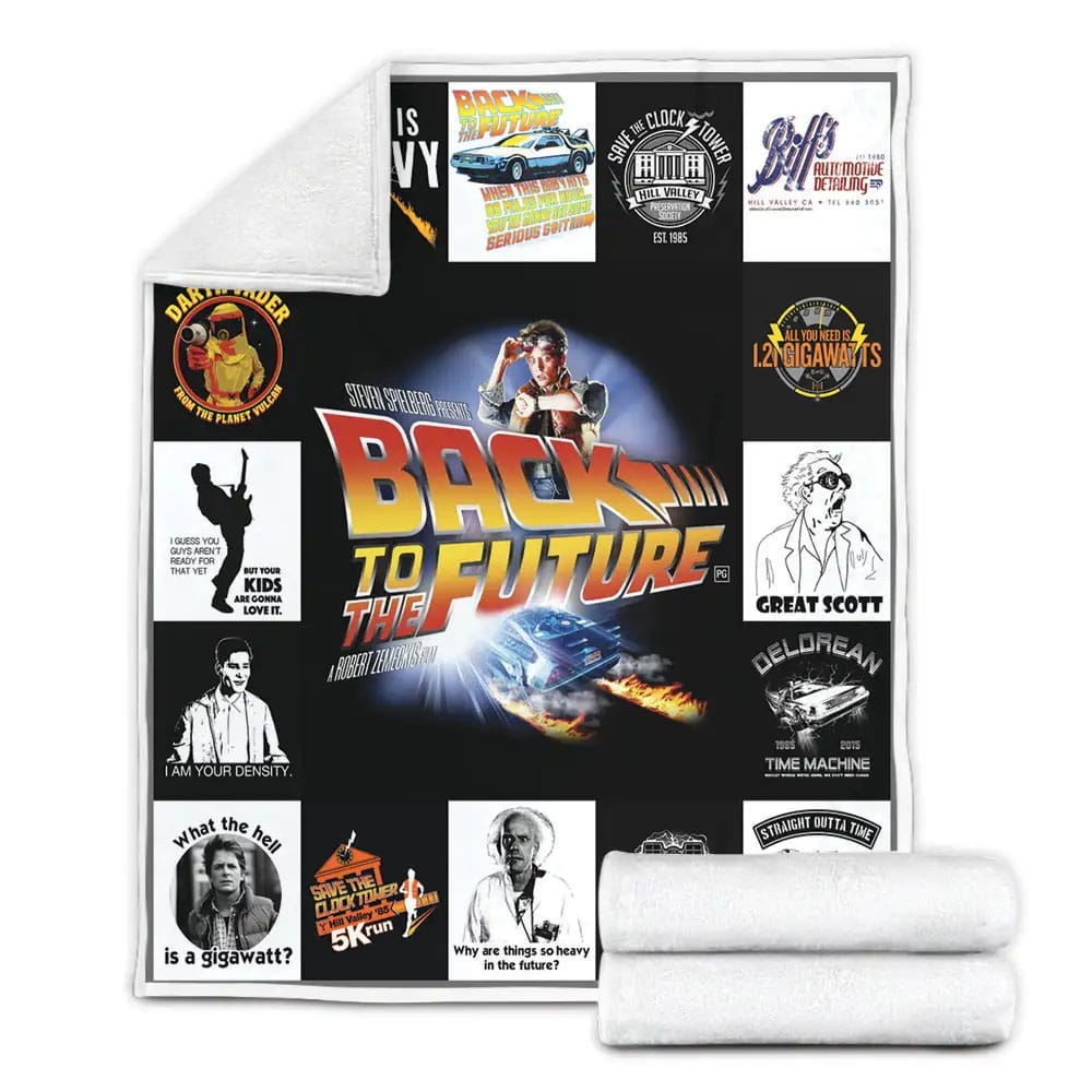 Back To The Future Fleece Blanket Perfect 