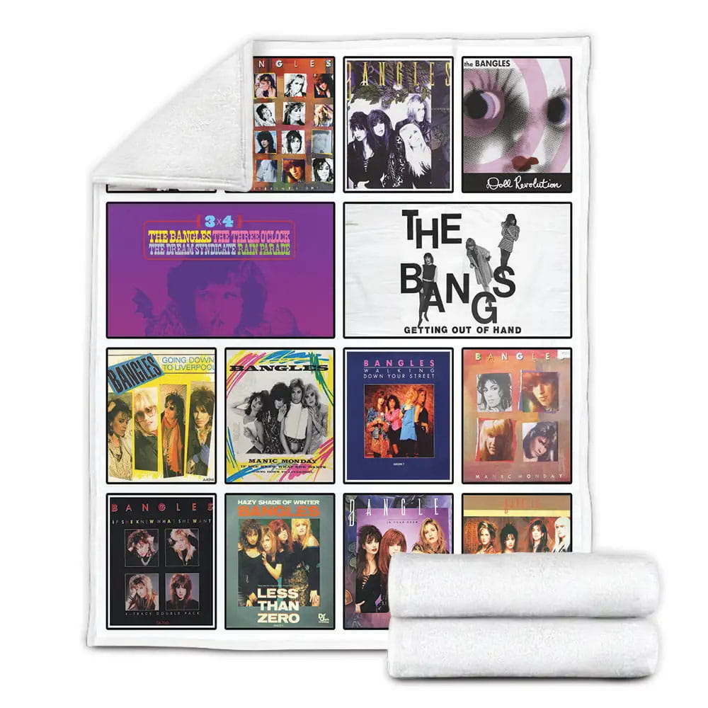 Bangles Album Covers Fleece Blanket Gift For Birthday Halloween Christmas