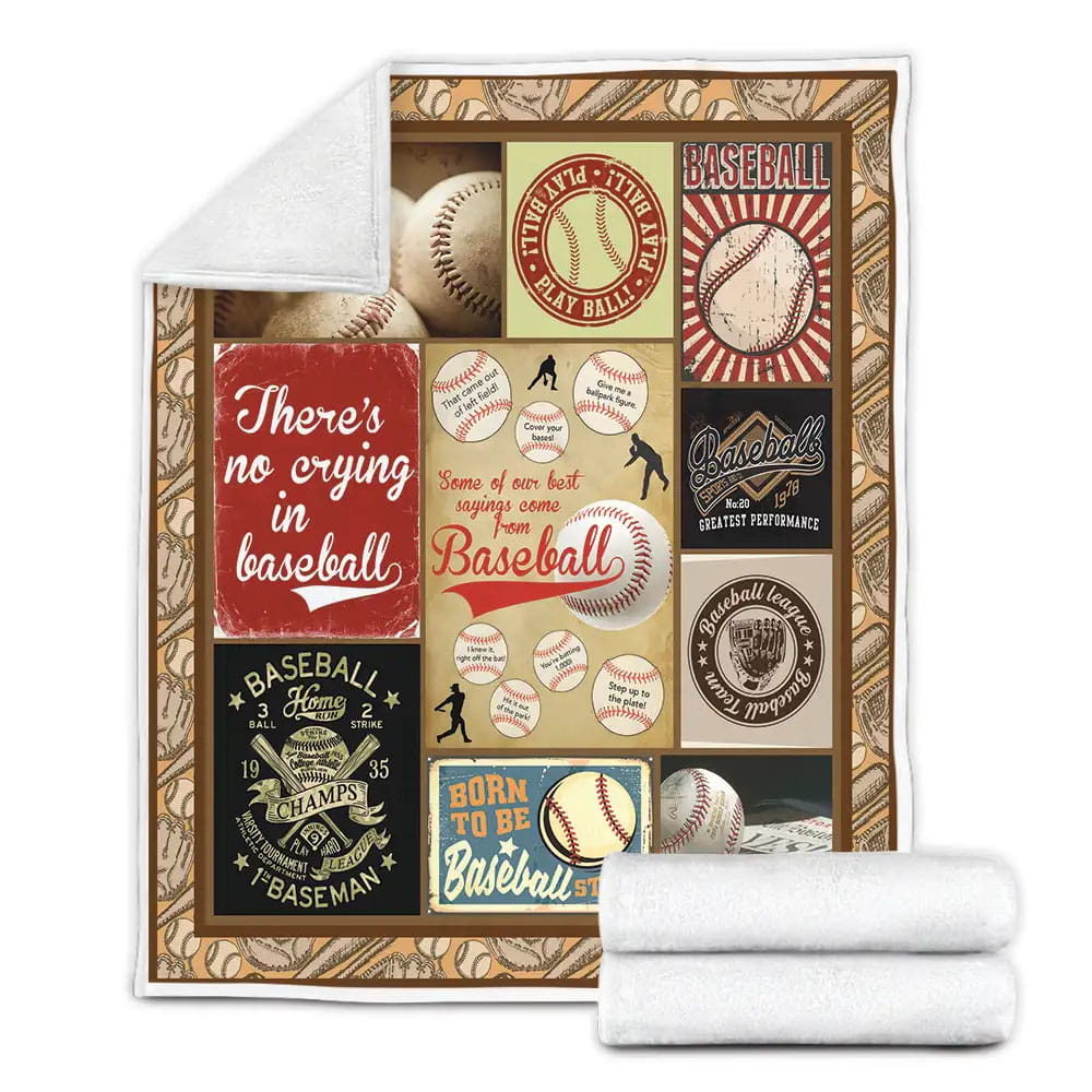 Baseball Fleece Blanket Gift For Wife Husband Besties