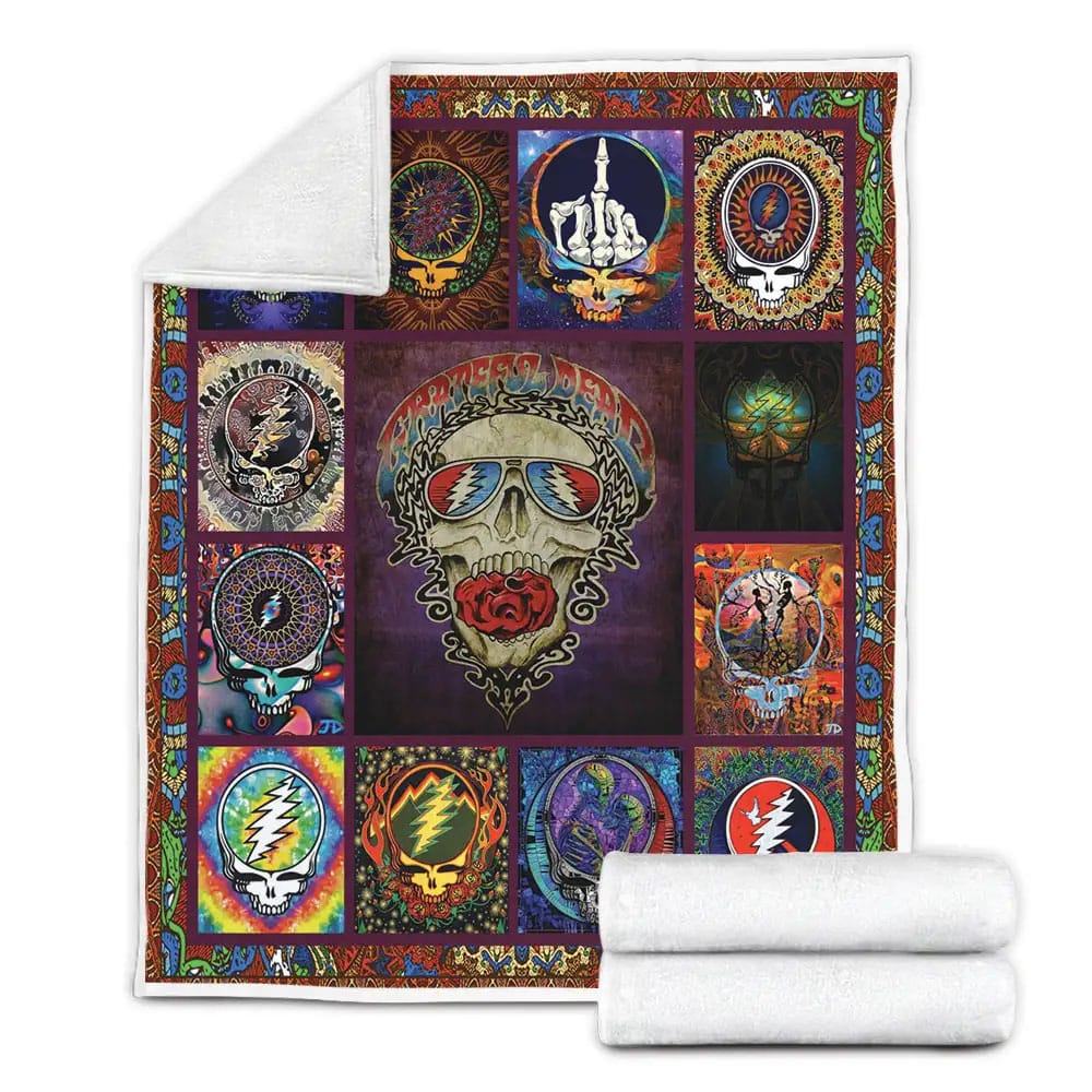 Beautiful The Grateful Dead Fleece Blanket Perfect 