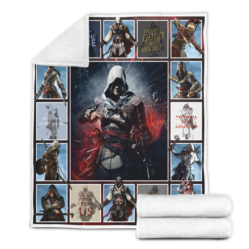 AssassinS Creed Iv Fleece Blanket Gift For Birthday Halloween Christmas