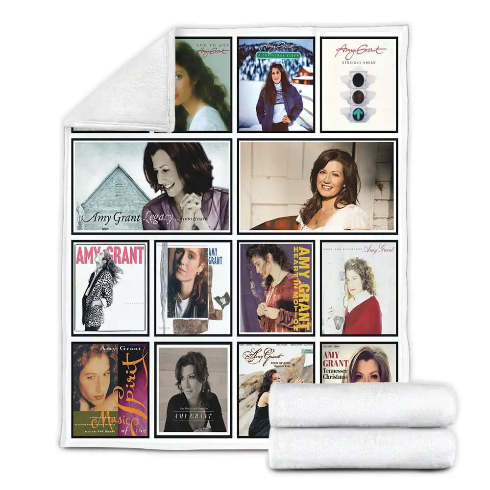 Amy Grant Album Covers Fleece Blanket Gift For Wife Husband Besties