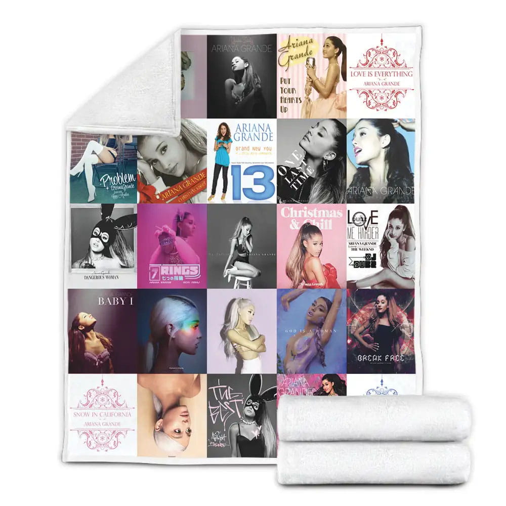 Ariana Grande Fleece Blanket Gift For Wife Husband Besties