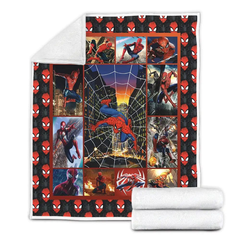 Amazing Spiderman Fleece Blanket Gift For Wife Husband Besties