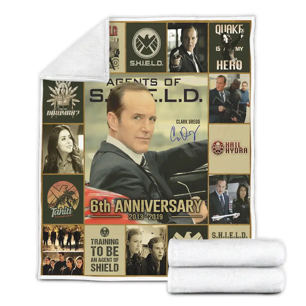 Agents Of Shield Fleece Blanket Gift For Mothers Day Fathers Day