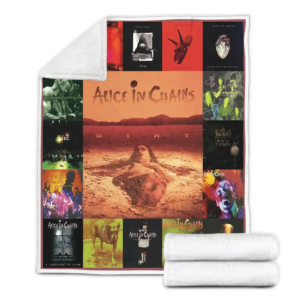 Alice In Chains Fleece Blanket Gift For Birthday Halloween Christmas