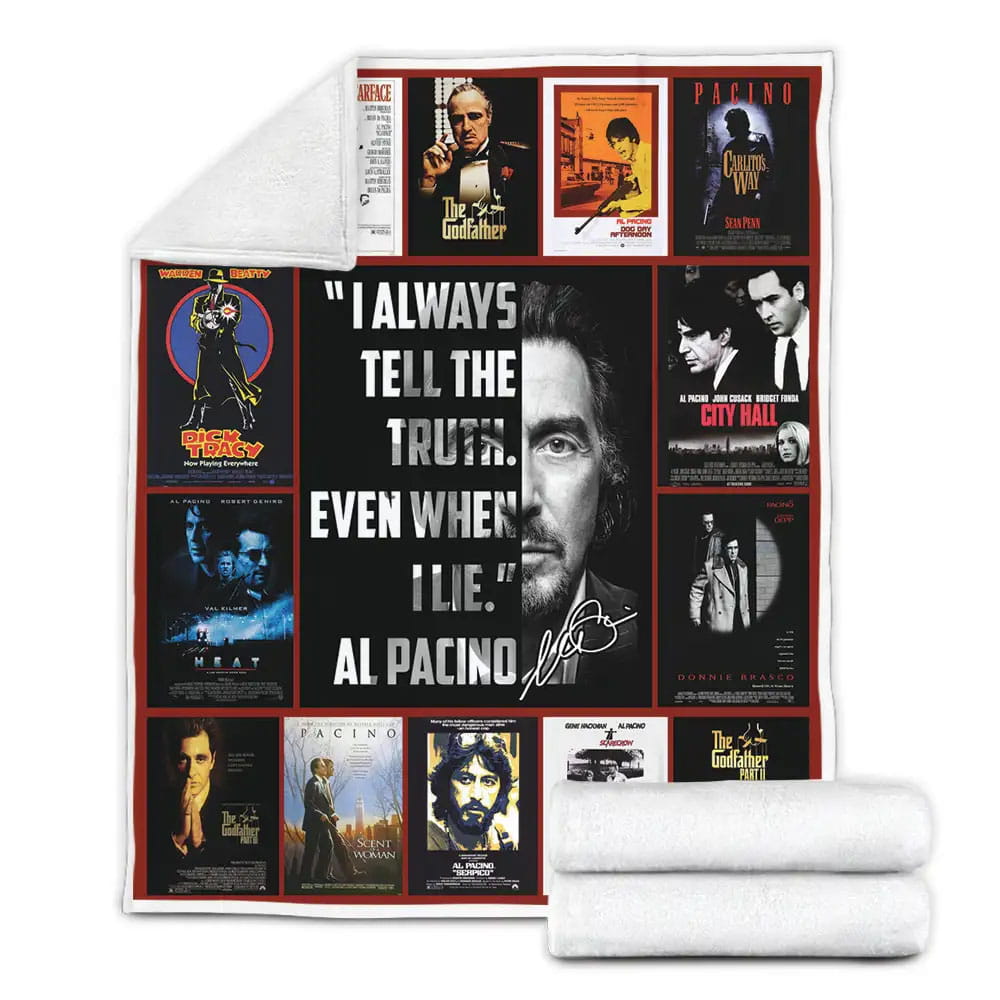 Al Pacino Fleece Blanket Gift For Birthday Halloween Christmas
