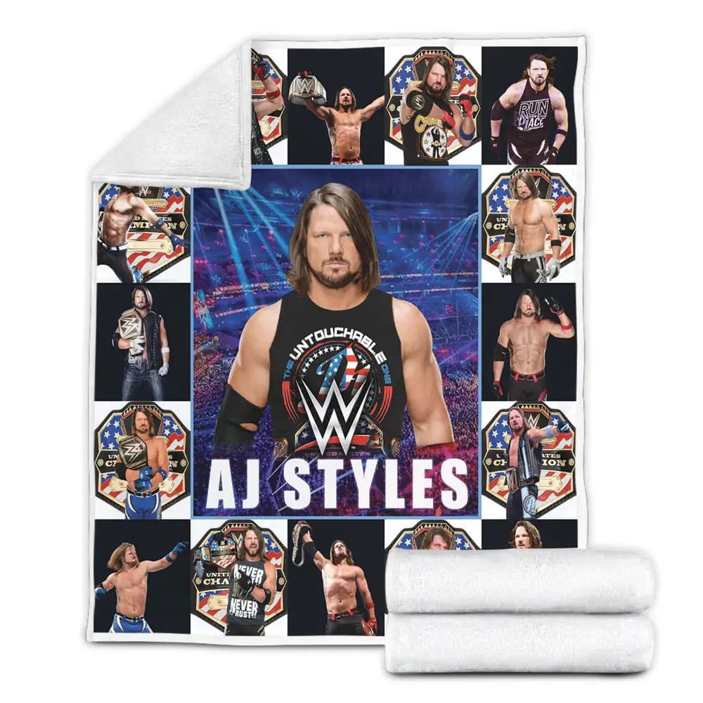 AJ Styles Fleece Blanket Perfect 