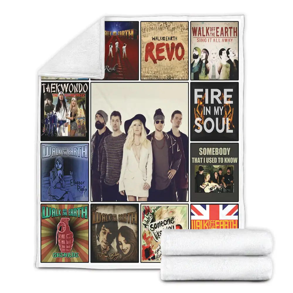 Walk Off The Earth Album Covers Fleece Blanket 