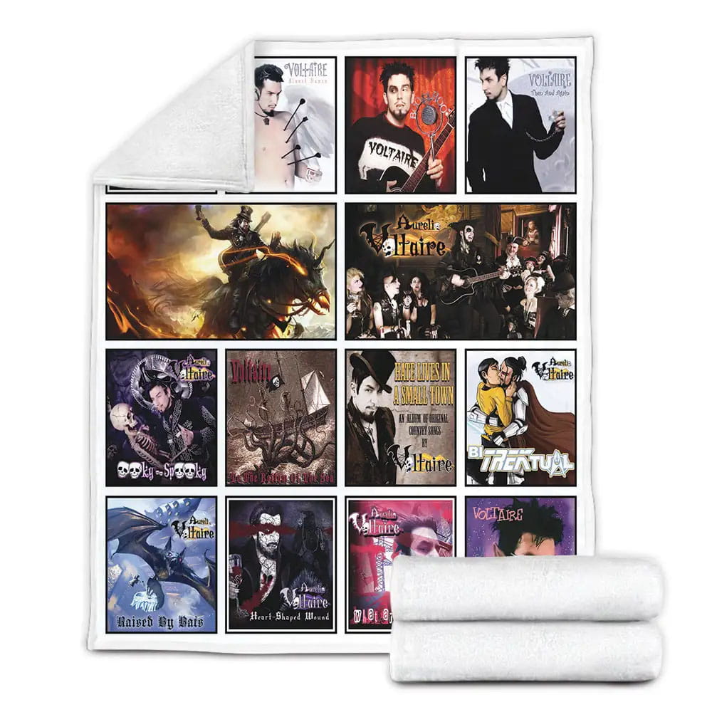 Voltaire Album Covers Fleece Blanket Gift For Besties