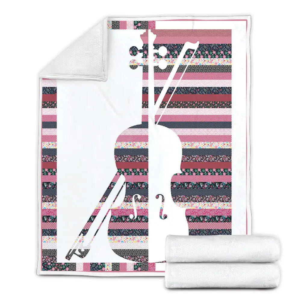 Violin Fleece Blanket Gift For Wife Husband