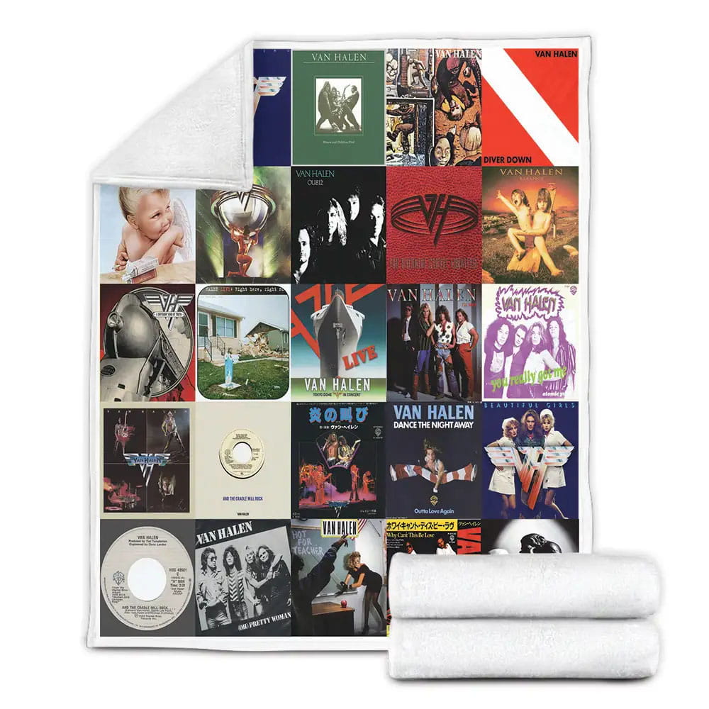 Van Halen Fleece Blanket Gift For Besties