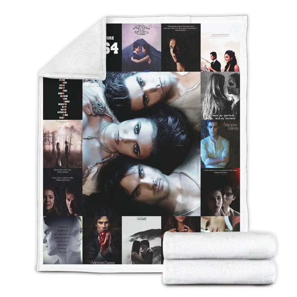 Vampire Diaries Fleece Blanket Gift For Mothers Day Fathers Day