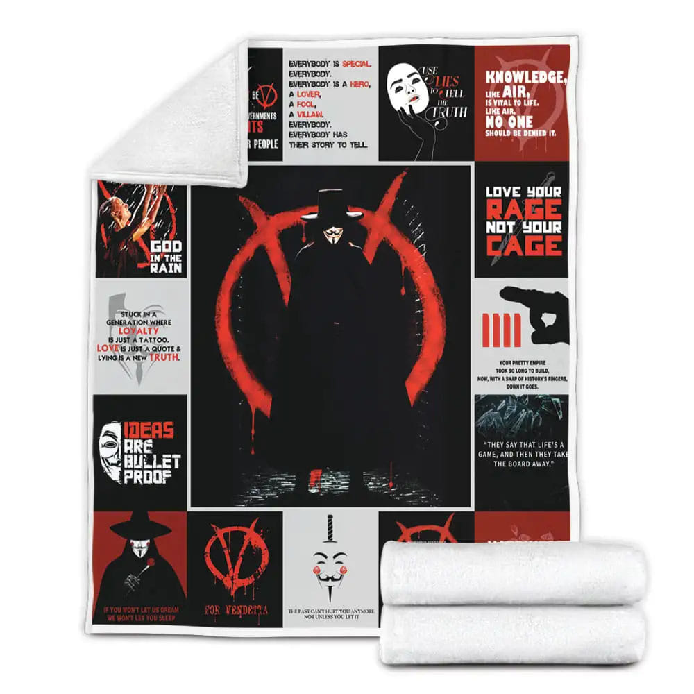 V For Vendetta Fleece Blanket 