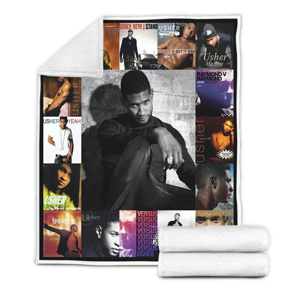 Usher Fleece Blanket Gift For Wife Husband