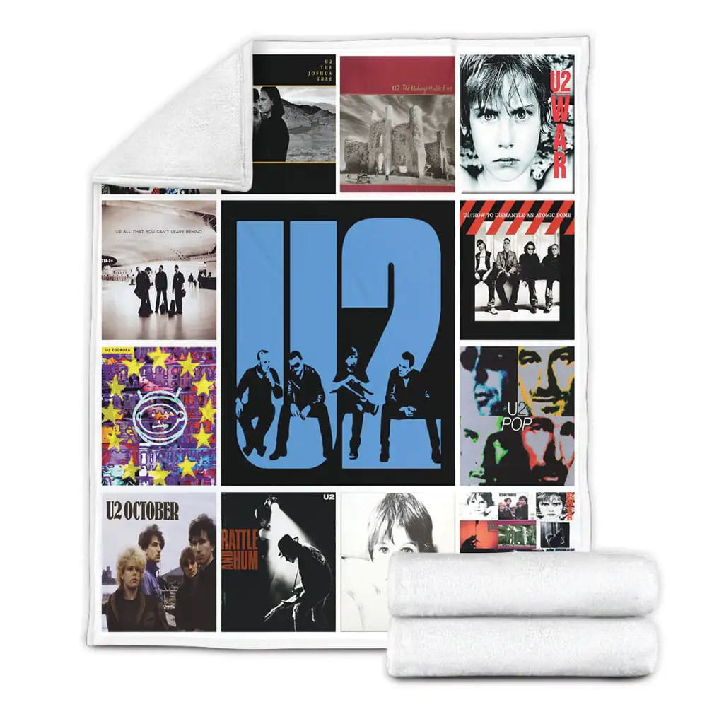 U2 Band Fleece Blanket Gift For Mothers Day Fathers Day