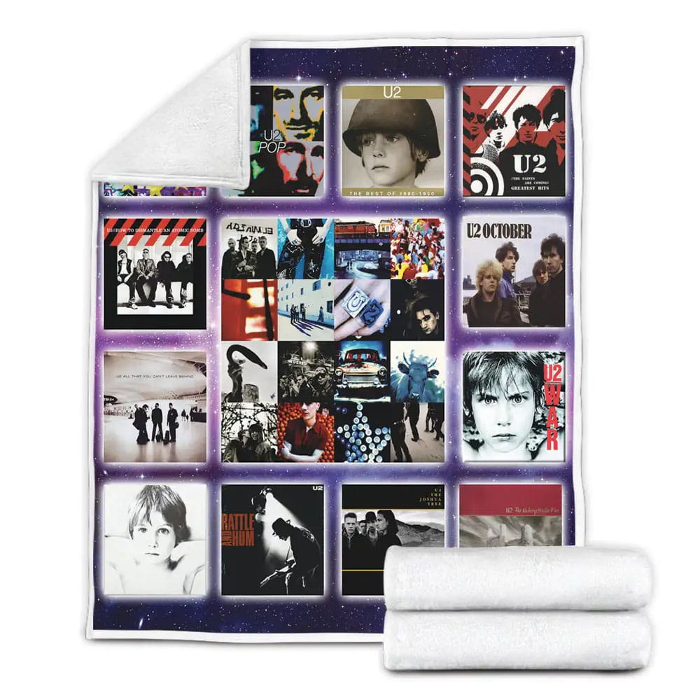 U2 Band Fleece Blanket 