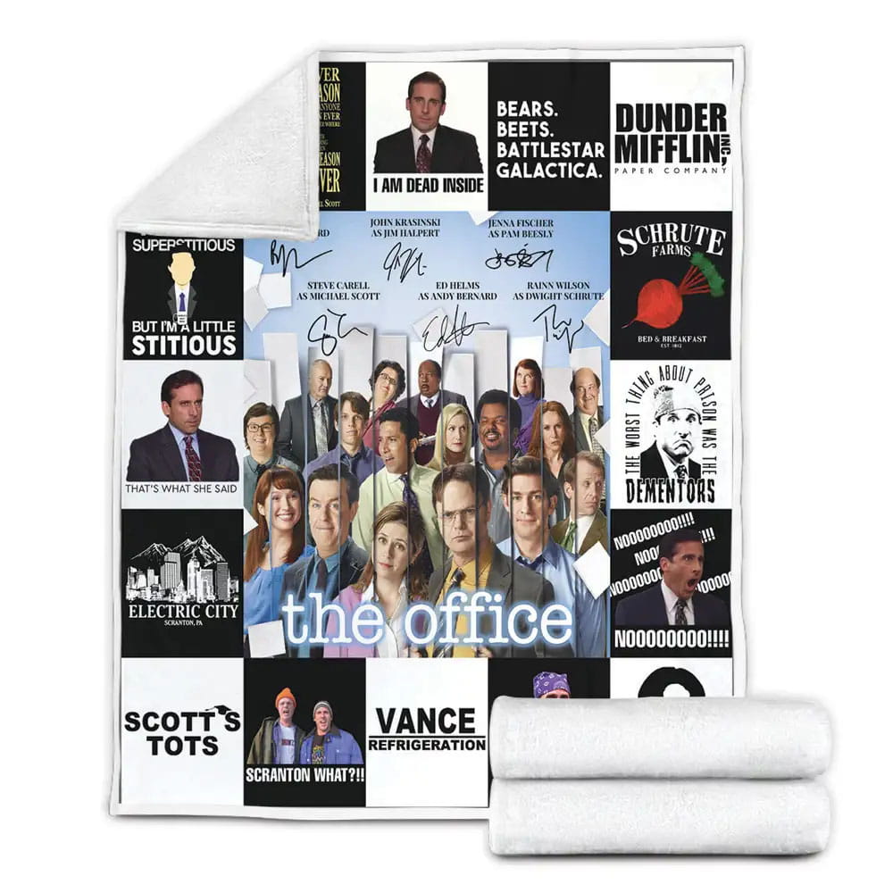 The Office Fleece Blanket Gift For Mothers Day Fathers Day